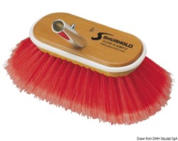 Escove 6 "fibras vermelhas macias + médias
